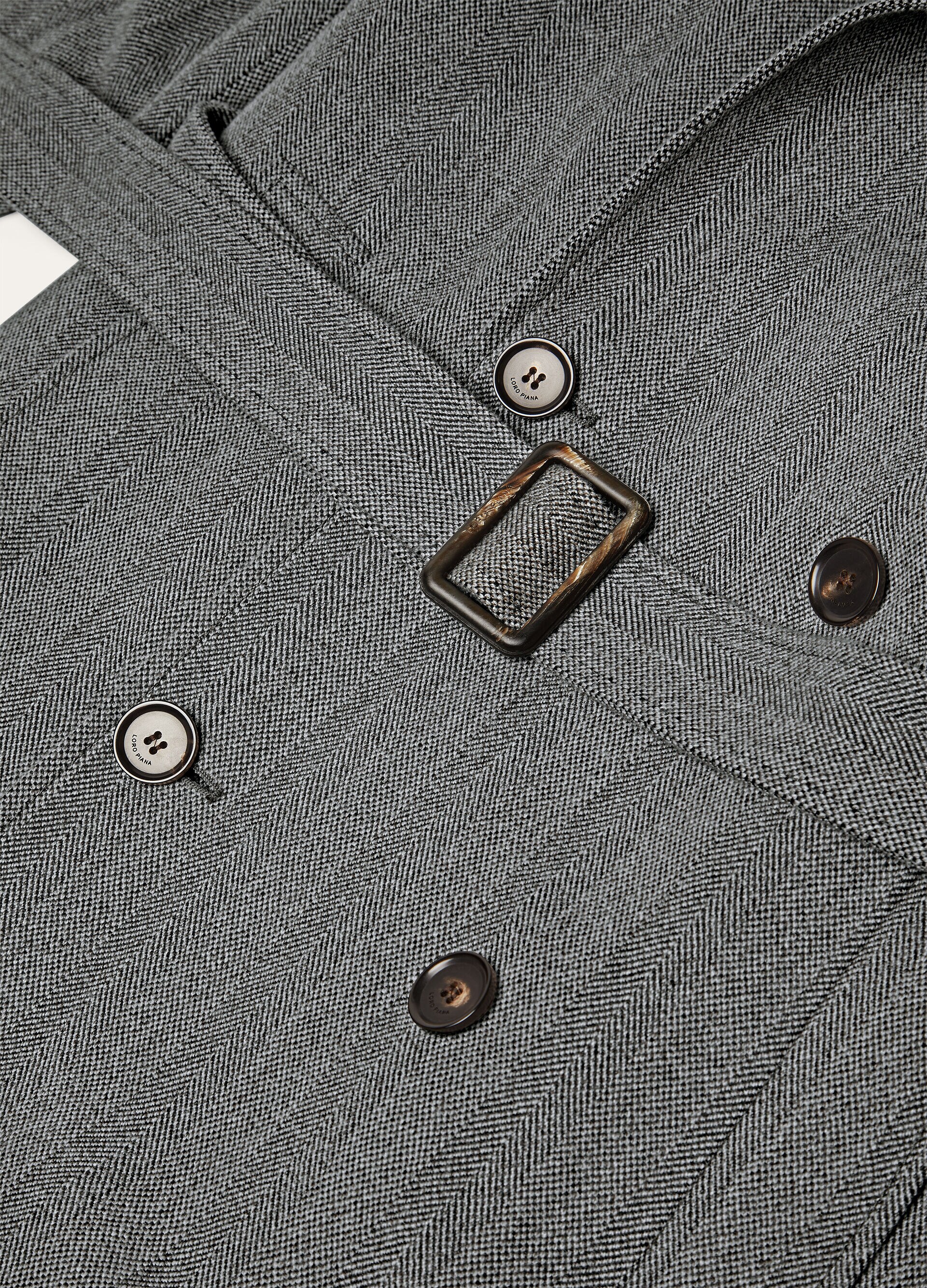 FOSTER DB COAT LINEN WISH CASH RAIN