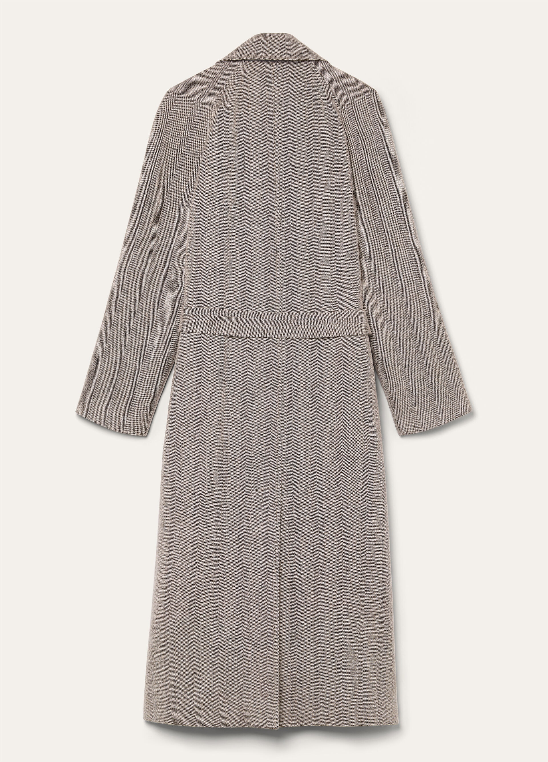 FOSTER DB COAT LINEN WISH CASH RAIN
