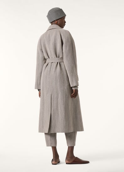 FOSTER DB COAT LINEN WISH CASH RAIN