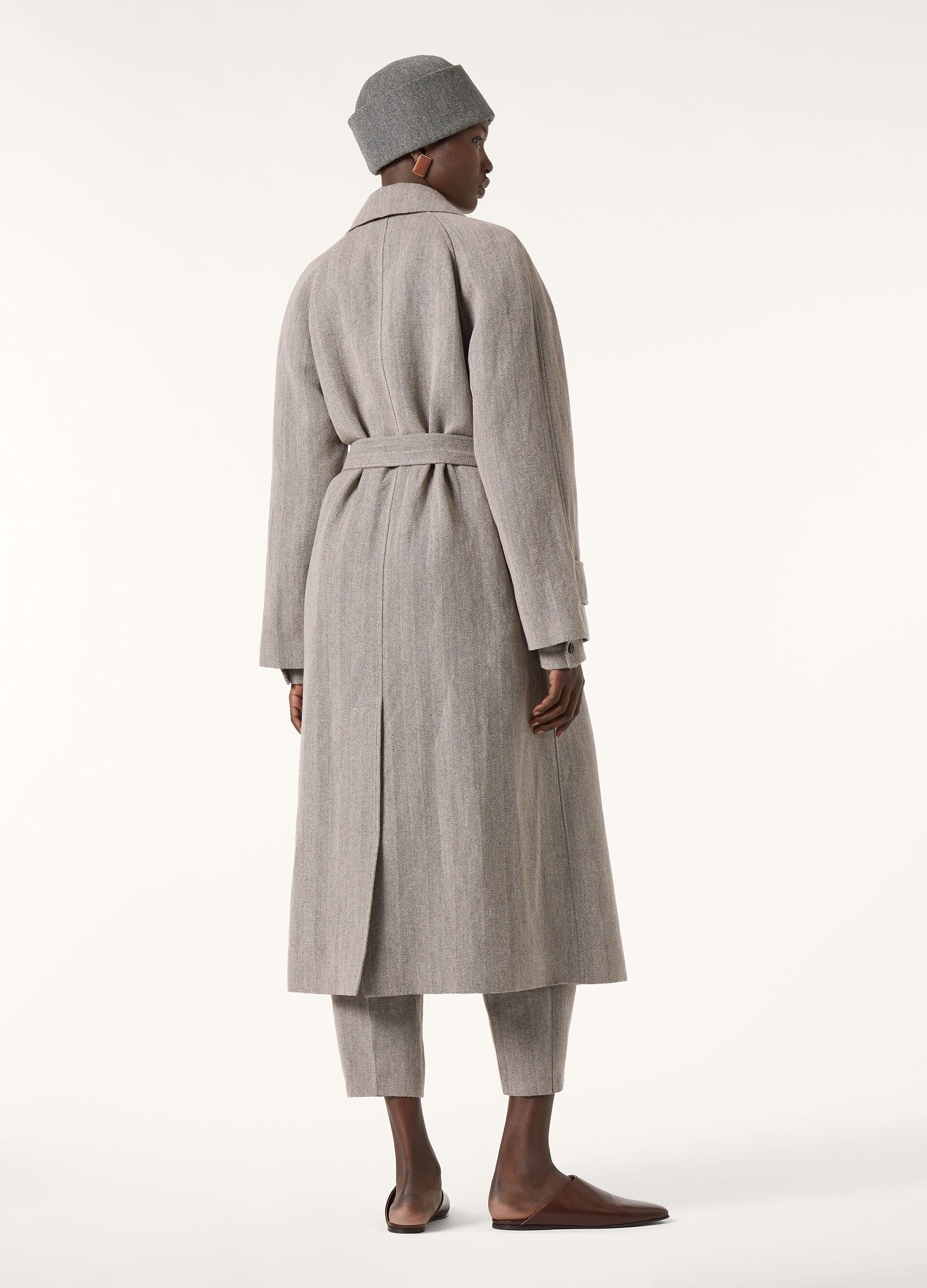 FOSTER DB COAT LINEN WISH CASH RAIN