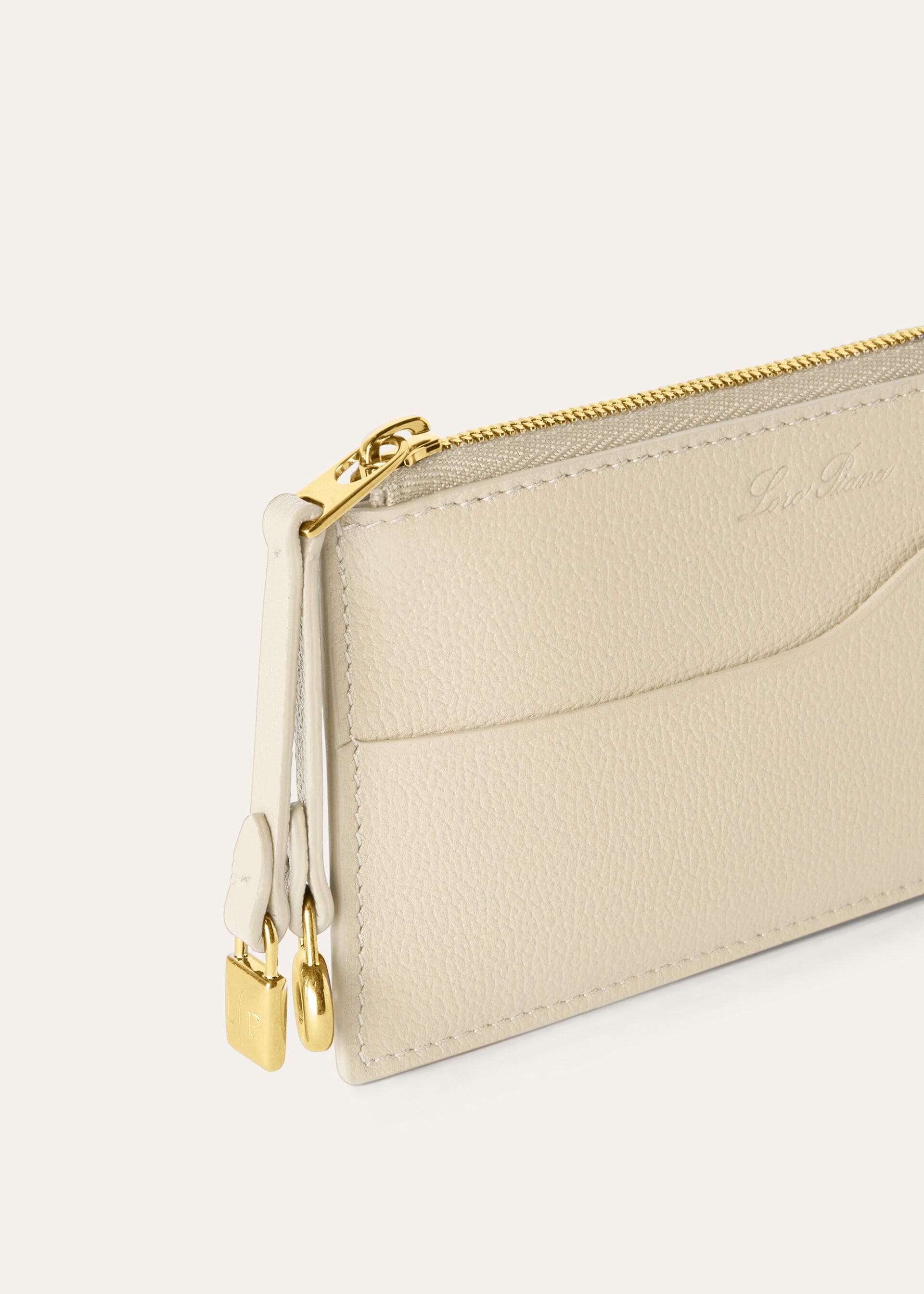 EXTRA ZIPPOUCH WTH CARDHOLDER LINEN CALF
