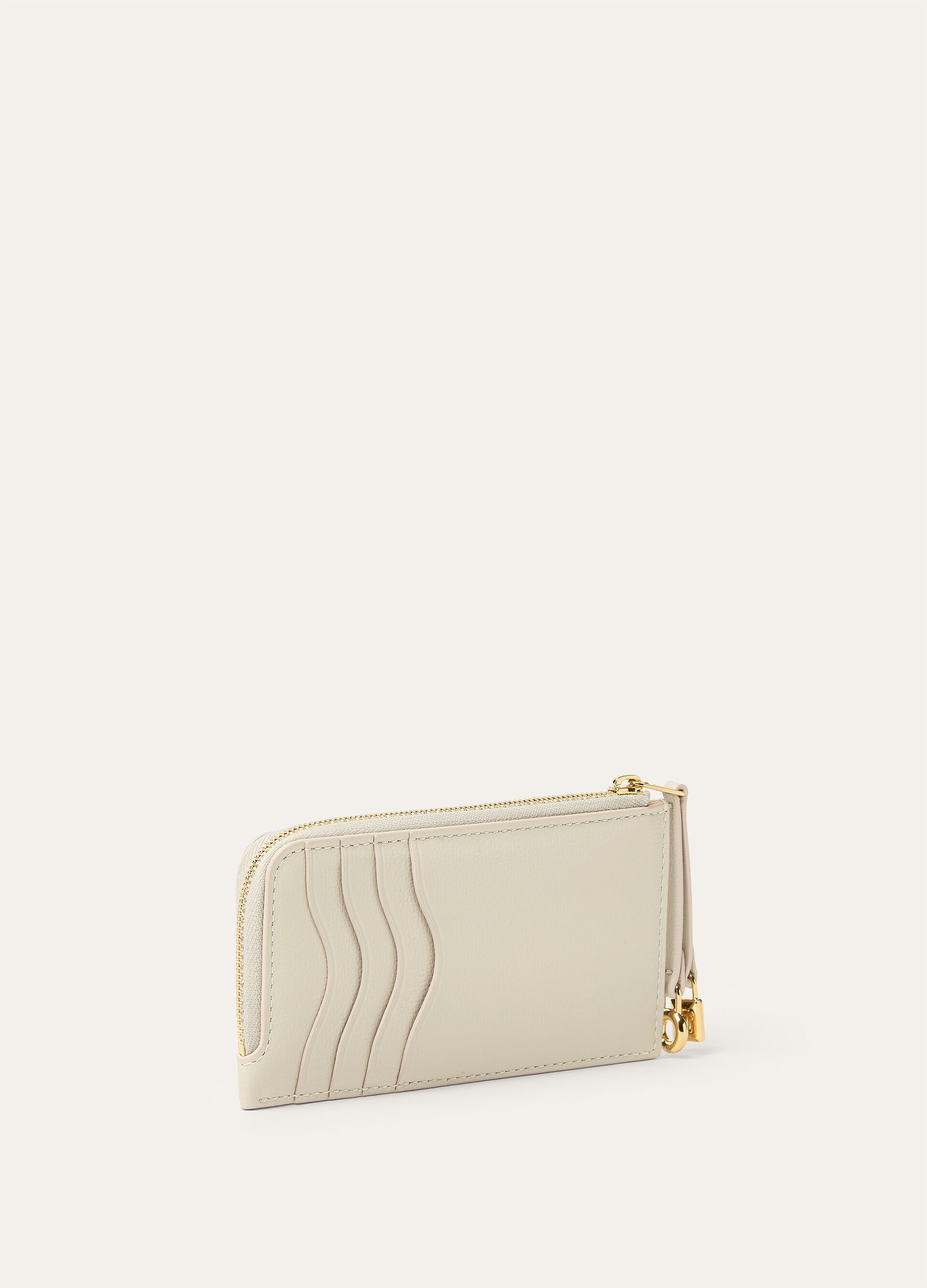 EXTRA ZIPPOUCH WTH CARDHOLDER LINEN CALF