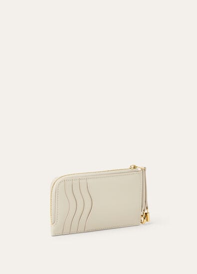 EXTRA ZIPPOUCH WTH CARDHOLDER LINEN CALF