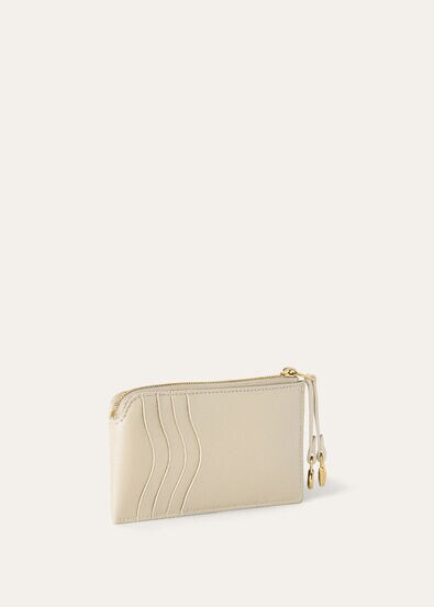 EXTRA ZIPPOUCH WTH CARDHOLDER LINEN CALF