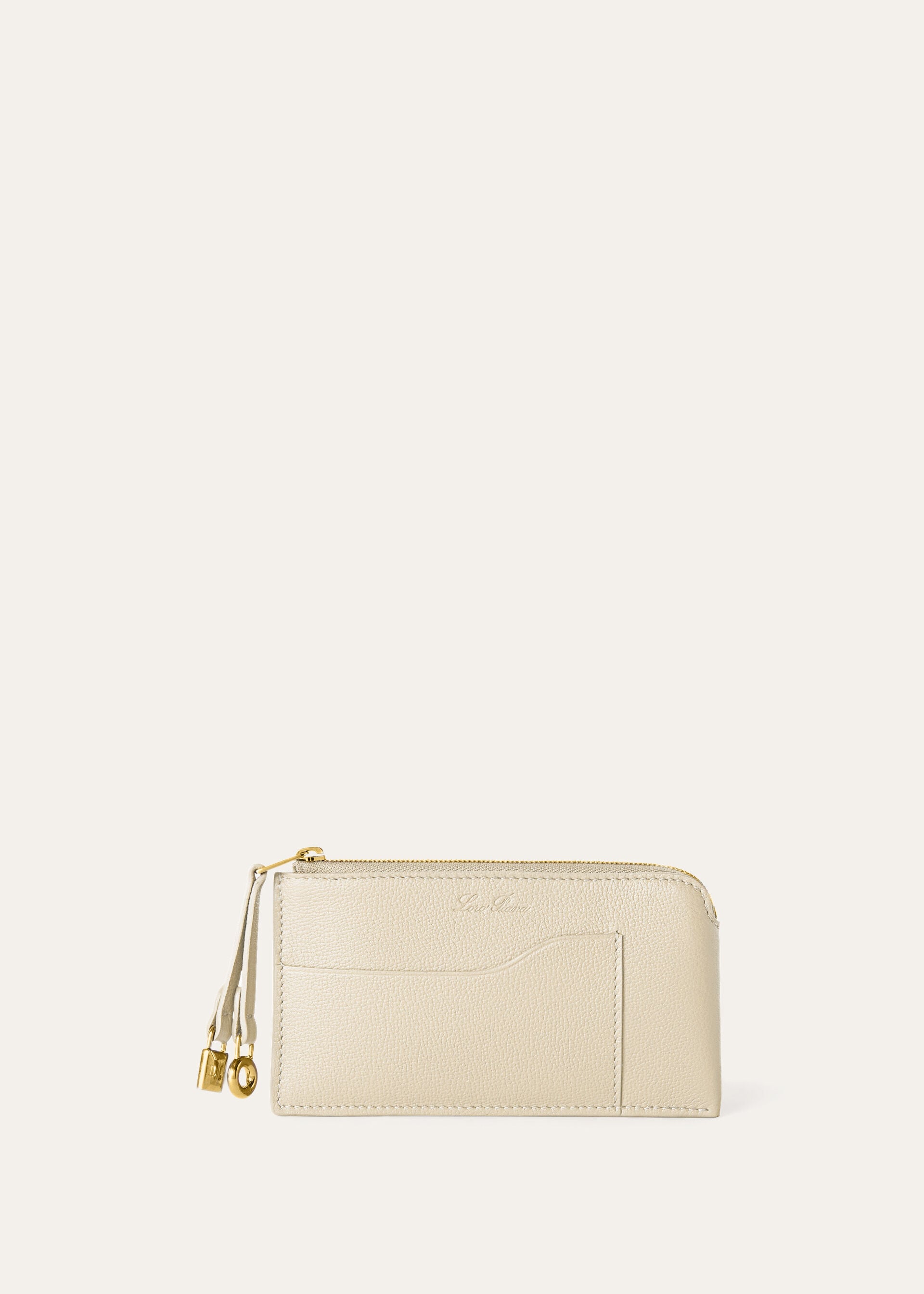 EXTRA ZIPPOUCH WTH CARDHOLDER LINEN CALF