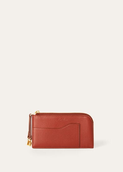 EXTRA ZIPPOUCH WTH CARDHOLDER LINEN CALF