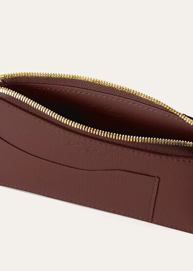 EXTRA ZIPPOUCH WTH CARDHOLDER LINEN CALF