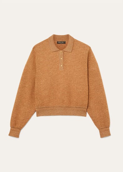 CELLINA SWEATER MOULINE' WOOL LINEN SILK