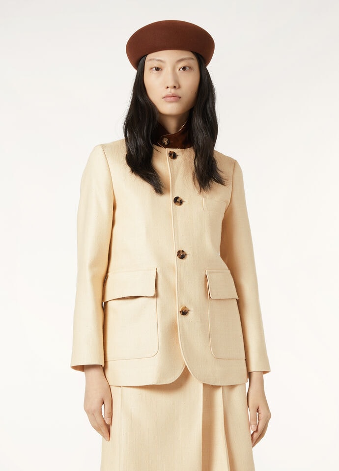 ROADSTER MINI JACKET TAILORING SILK CHEVRON_FAP0457_A0KB_3