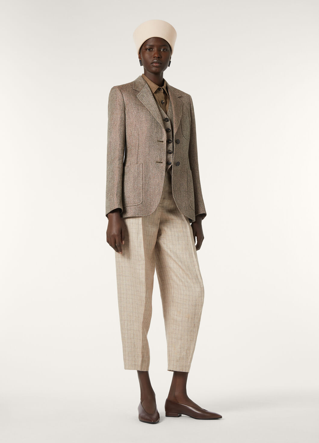 DAN TROUSERS CHECK LINEN GRISAGLIA_FAP0476_F6PS_1