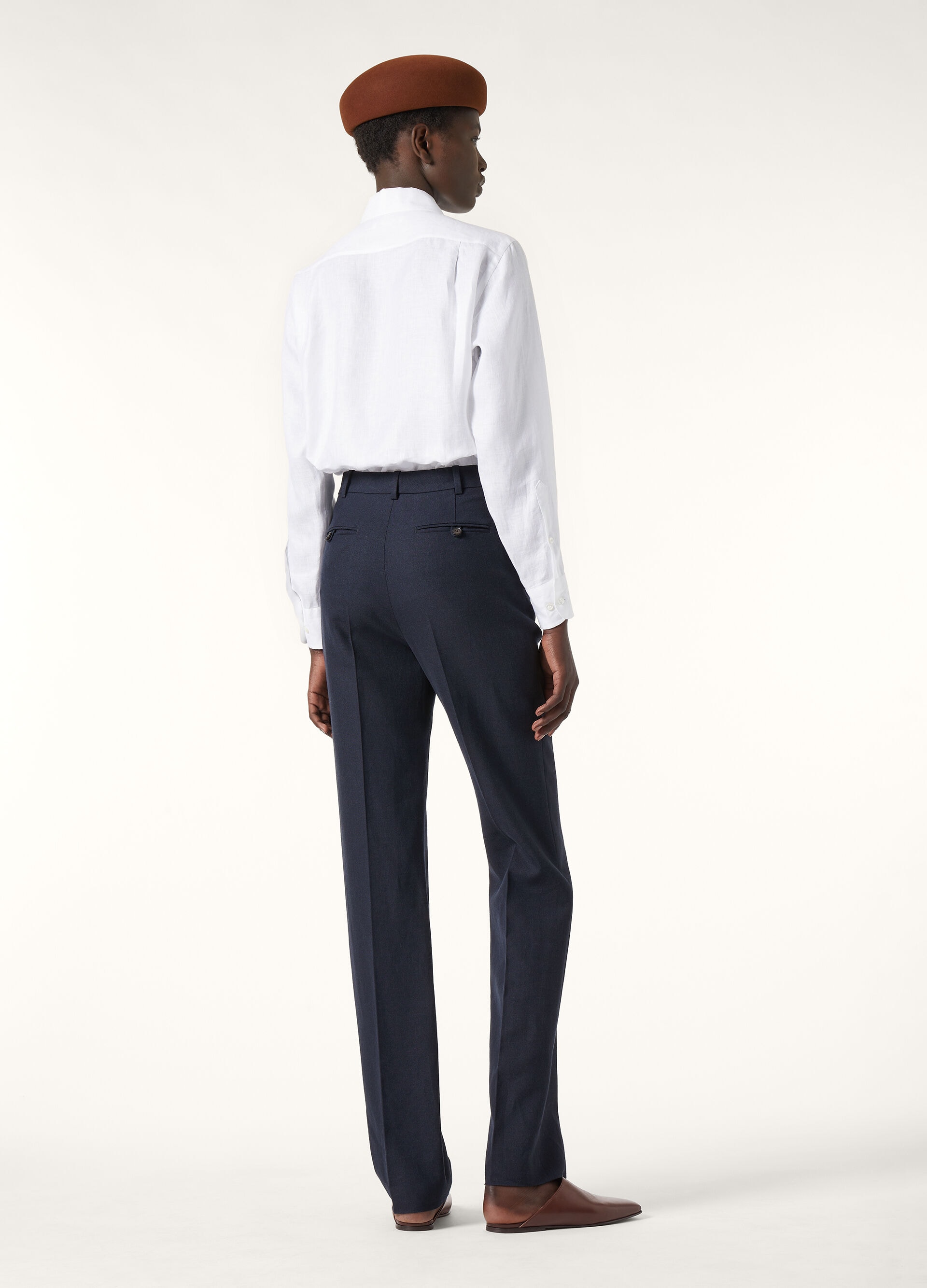 DAVEY TROUSERS SOPRA VISSO LINEN RAIN