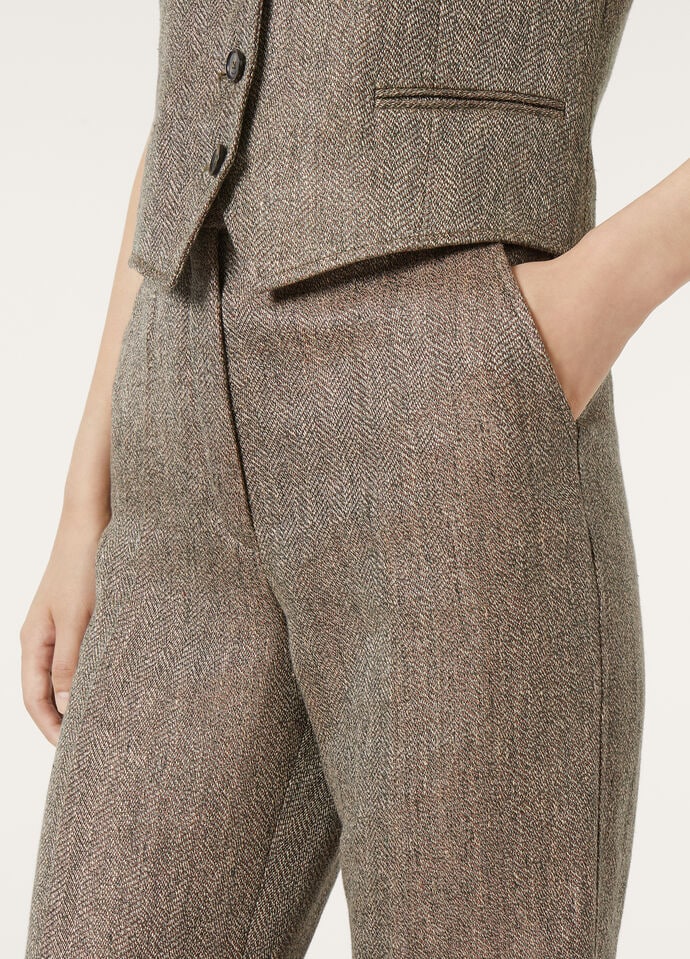 KORBIN TROUSERS LINEN JASPE' CHEVRON_FAP0496_F6N7_2