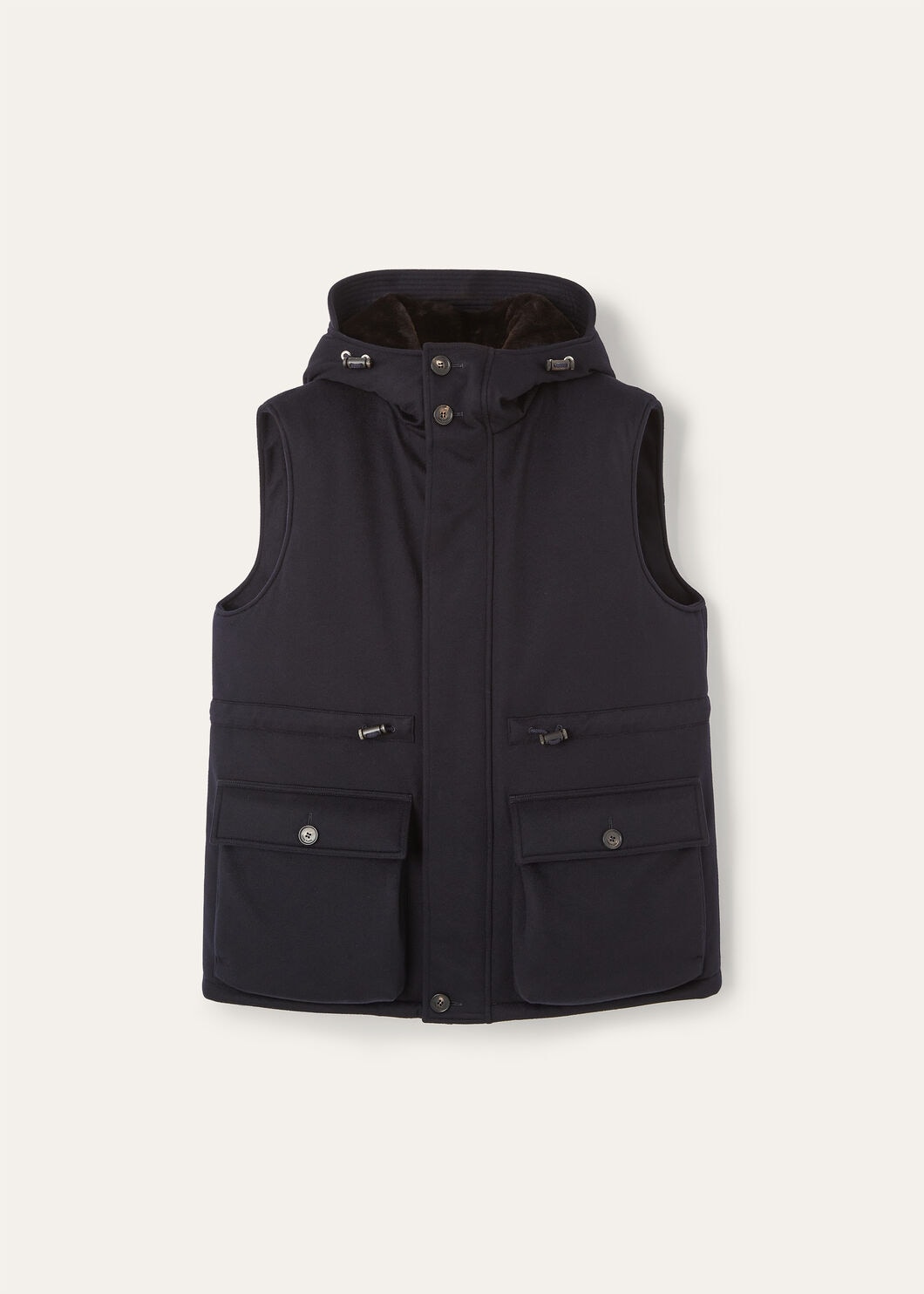 DAMIANO PUFFER VEST CASH STORM - SHEARLING_FAP0538_W000_1