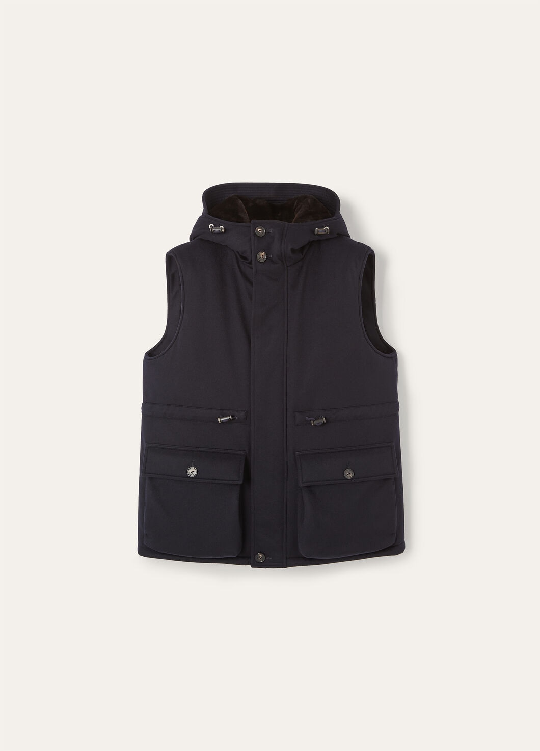 DAMIANO PUFFER VEST CASH STORM - SHEARLING_FAP0538_W000_1