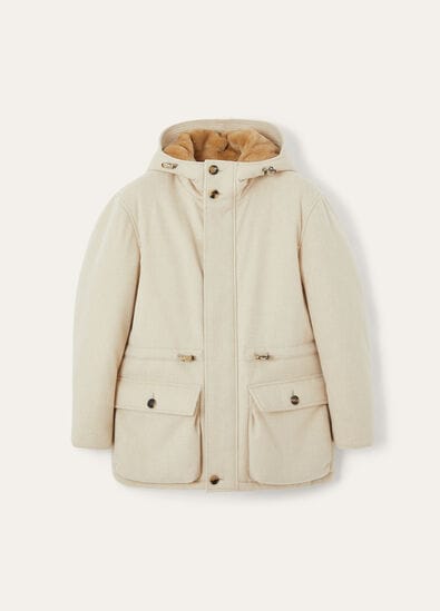 DAMIANO PUFFER CASH STORM - SHEARLING