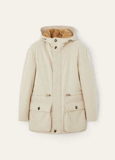 DAMIANO PUFFER CASH STORM - SHEARLING