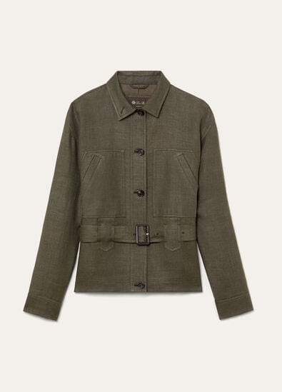 JAYLON FIELD JACKET STRUCTURED LINEN WOOL