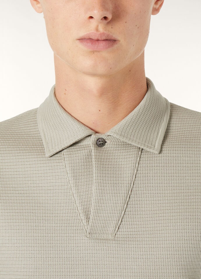 PERLEDO POLO OPEN TEXTURED COTTON_FAP0600_M0T4_2