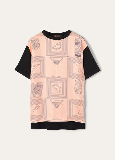MAZZORBO T-SHIRT SILK COTTON RIB
