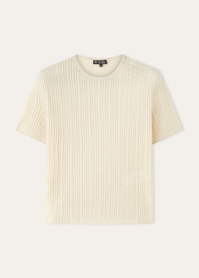 RIMELLA SS CREWNECK FULL BRAIDS CASH SILK GG 18