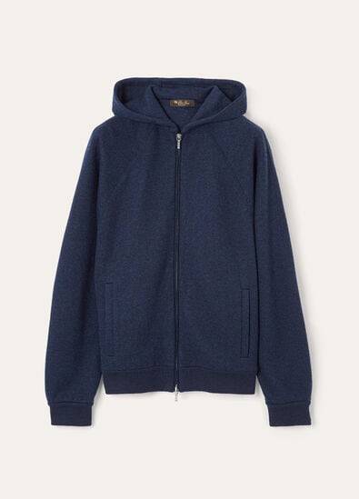 BRIENNO HOODED BOMBER HEMP CASH COTTON