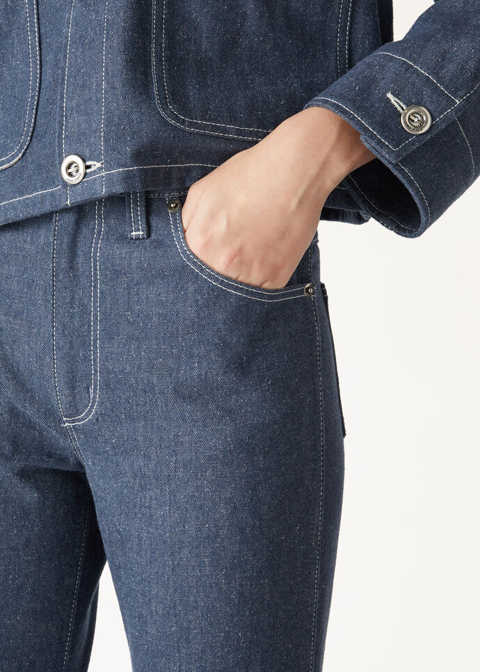 FARON TROUSERS DENIM FLOWER A.F._FAP0770_W13K_2