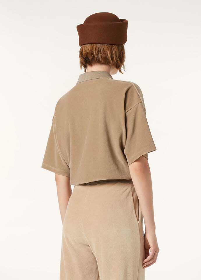 BALMUCCIA POLO SWEATSHIRT SS VELOUR COTTON CASH_FAP0782_D0RS_4