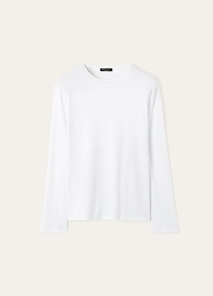 ロロ・ピアーナ コットンTシャツ ホワイト トレメッツォ・Tシャツ コットン オプティカルホワイト | ロロ
