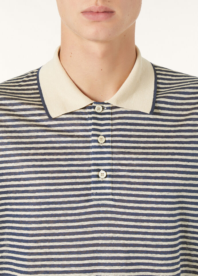 CREMIA POLO NARROW STRIPE_FAP0812_F6PL_2
