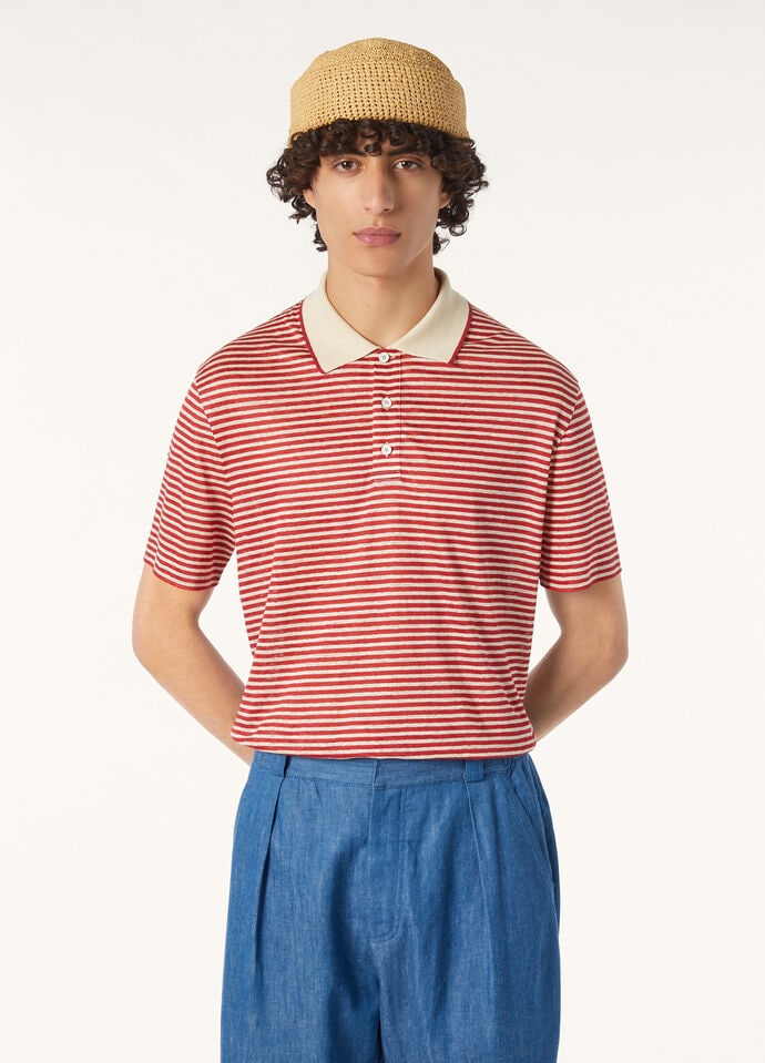 CREMIA POLO NARROW STRIPE_FAP0812_F6PM_3