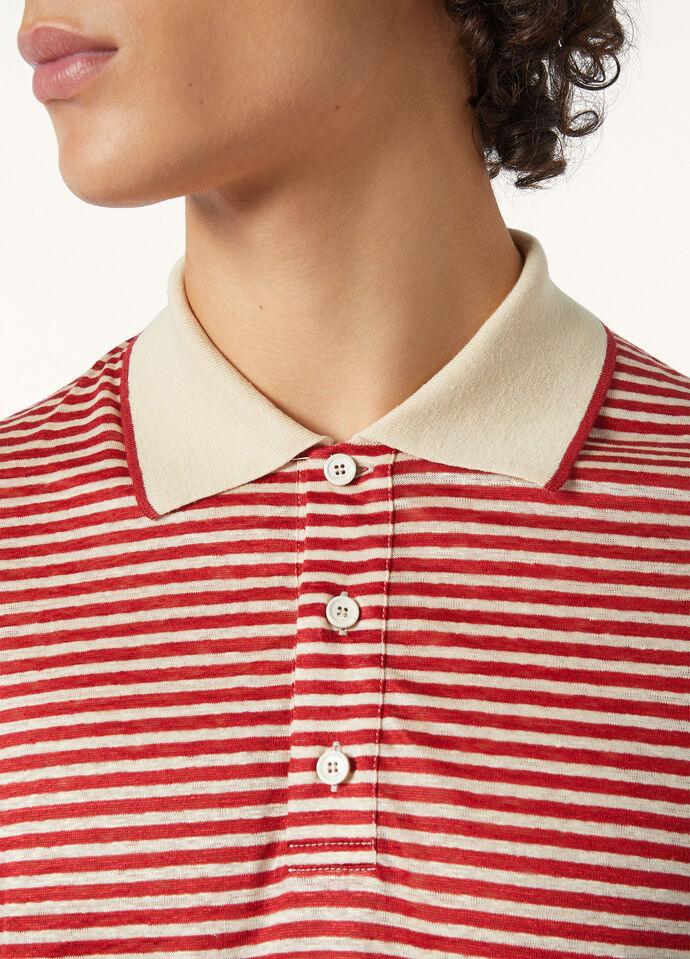 CREMIA POLO NARROW STRIPE_FAP0812_F6PM_2