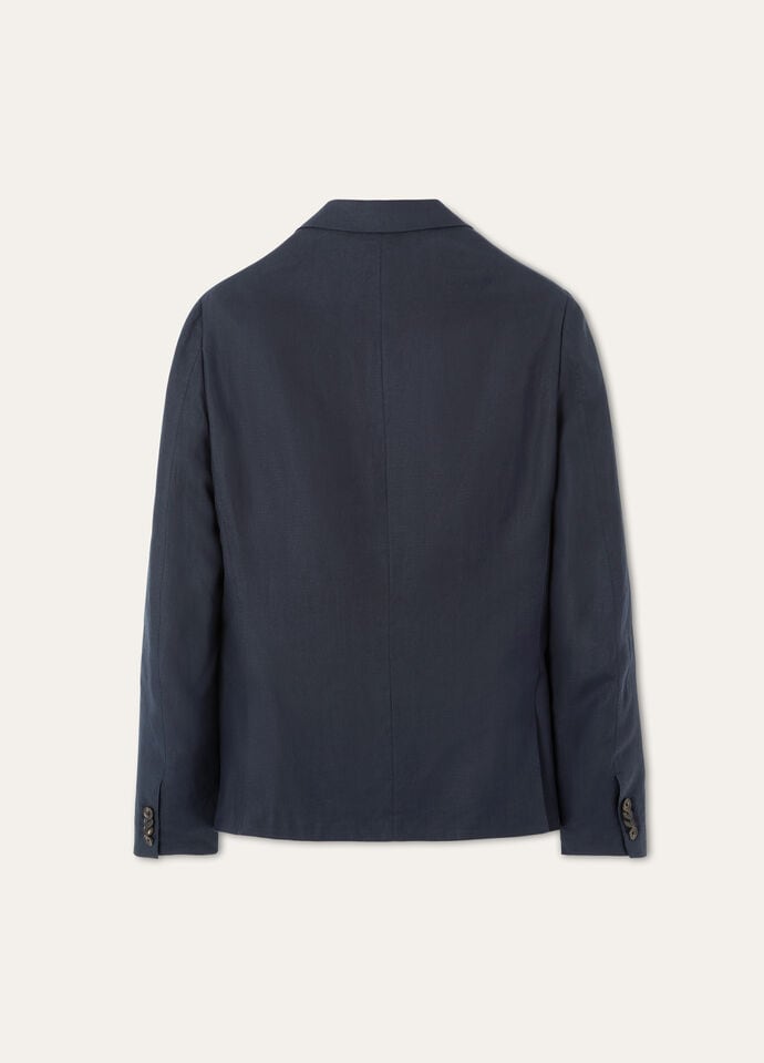 Loro Piana カシミヤ100% Vネックセーター ネービーブルー 56