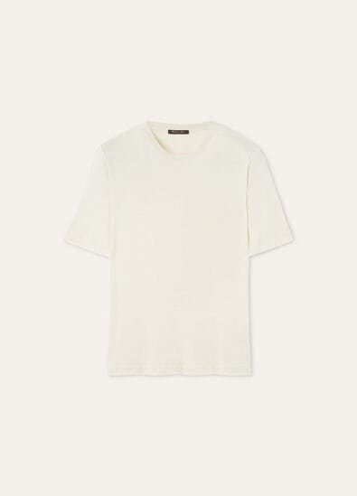 MAZZORBO T-SHIRT SILK COTTON RIB