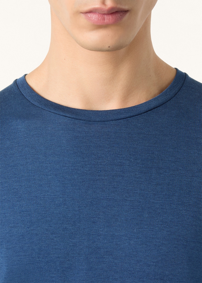 MAZZORBO T-SHIRT SILK COTTON RIB_FAP0848_W1F0_2