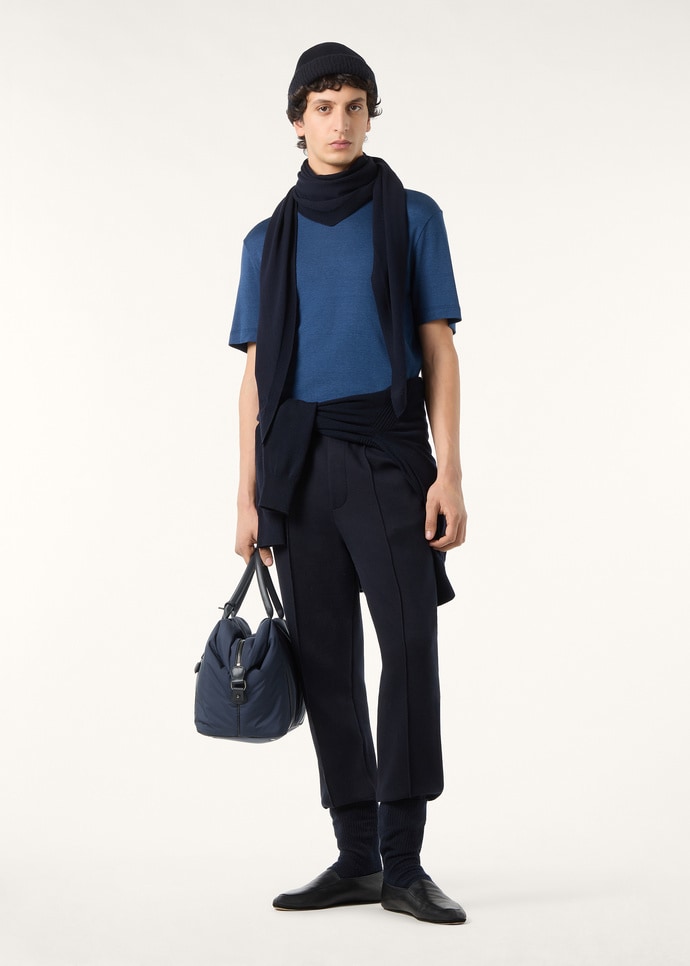 MAZZORBO T-SHIRT SILK COTTON RIB_FAP0848_W1F0_1