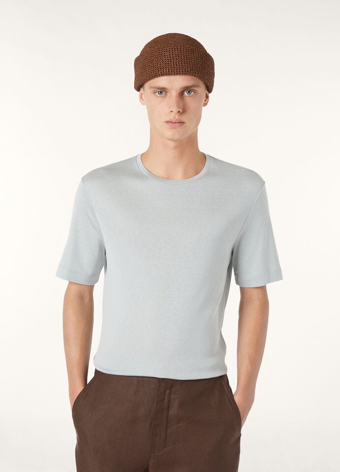 MAZZORBO T-SHIRT SILK COTTON RIB_FAP0848_60KS_3