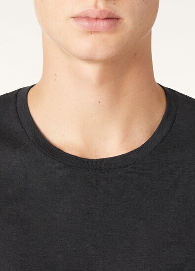MAZZORBO T-SHIRT SILK COTTON RIB