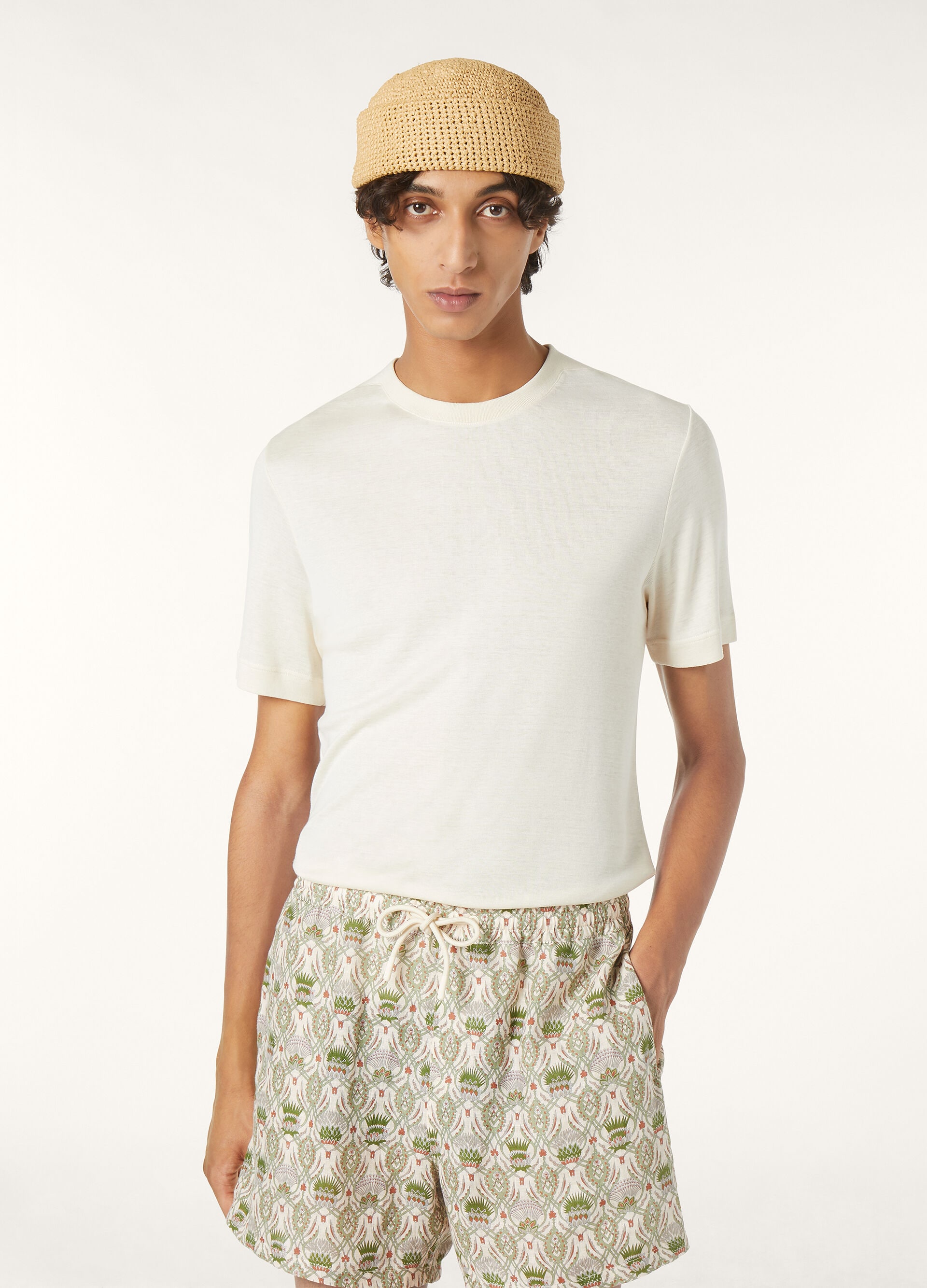 MAZZORBO T-SHIRT SILK COTTON RIB