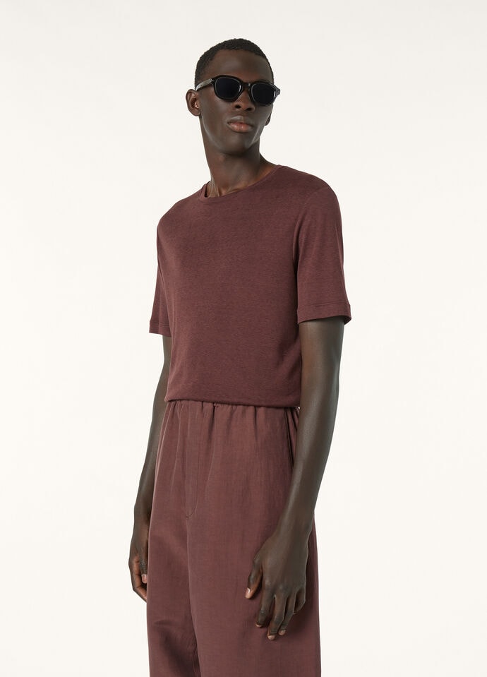 MAZZORBO T-SHIRT SILK COTTON RIB_FAP0848_H0V3_3