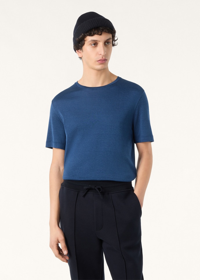 MAZZORBO T-SHIRT SILK COTTON RIB_FAP0848_W1F0_3