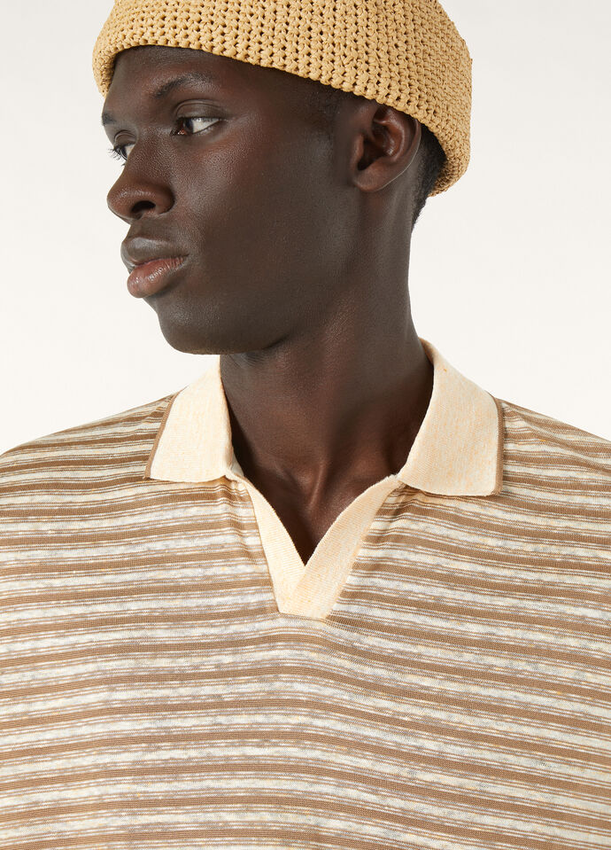 ELVO POLO SILK LINEN STRIPES_FAP0854_F6PA_2