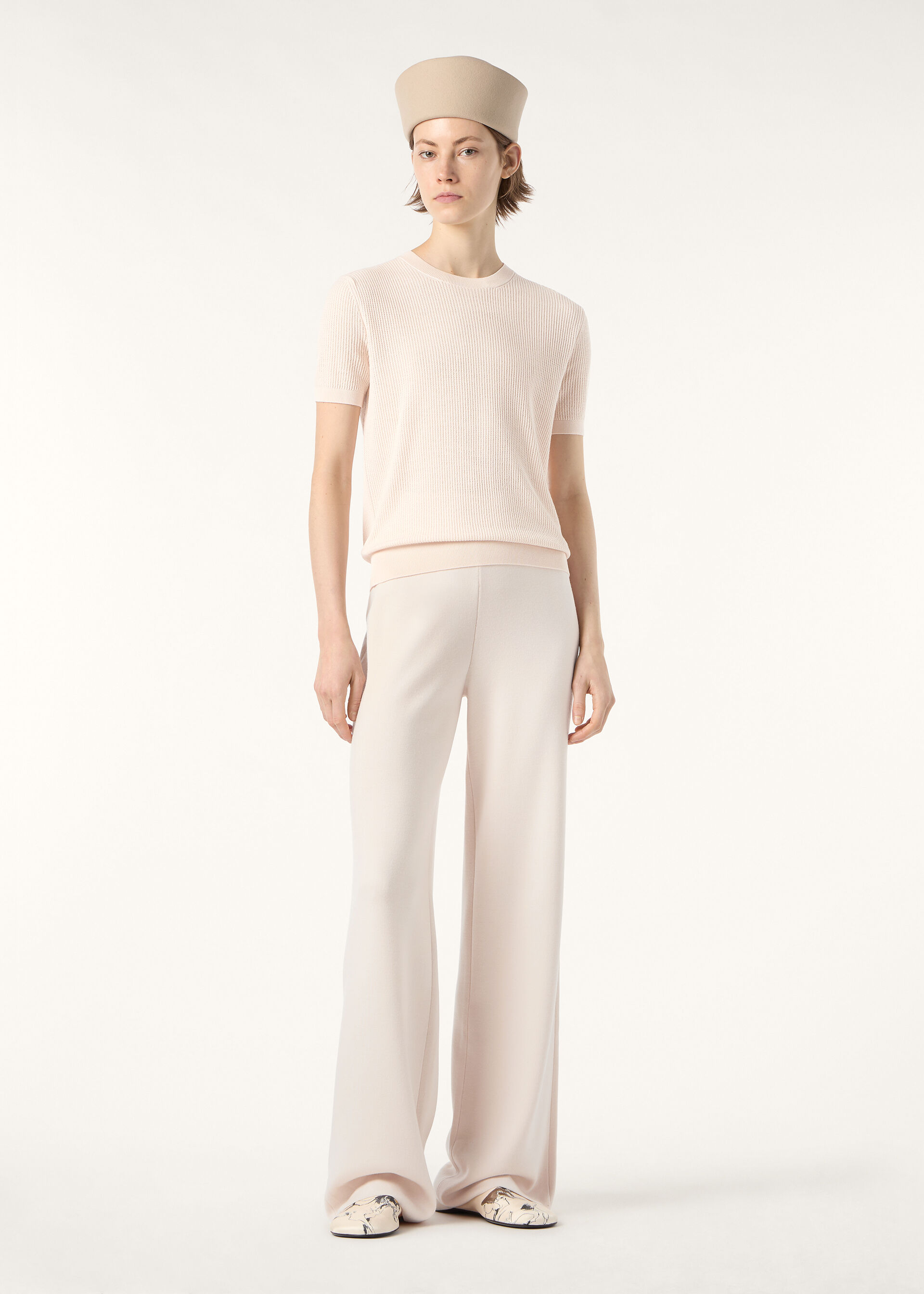 RIBBED ROYAL LIGHTNESS SS CREWNECK SW.WOOLSILK GG18