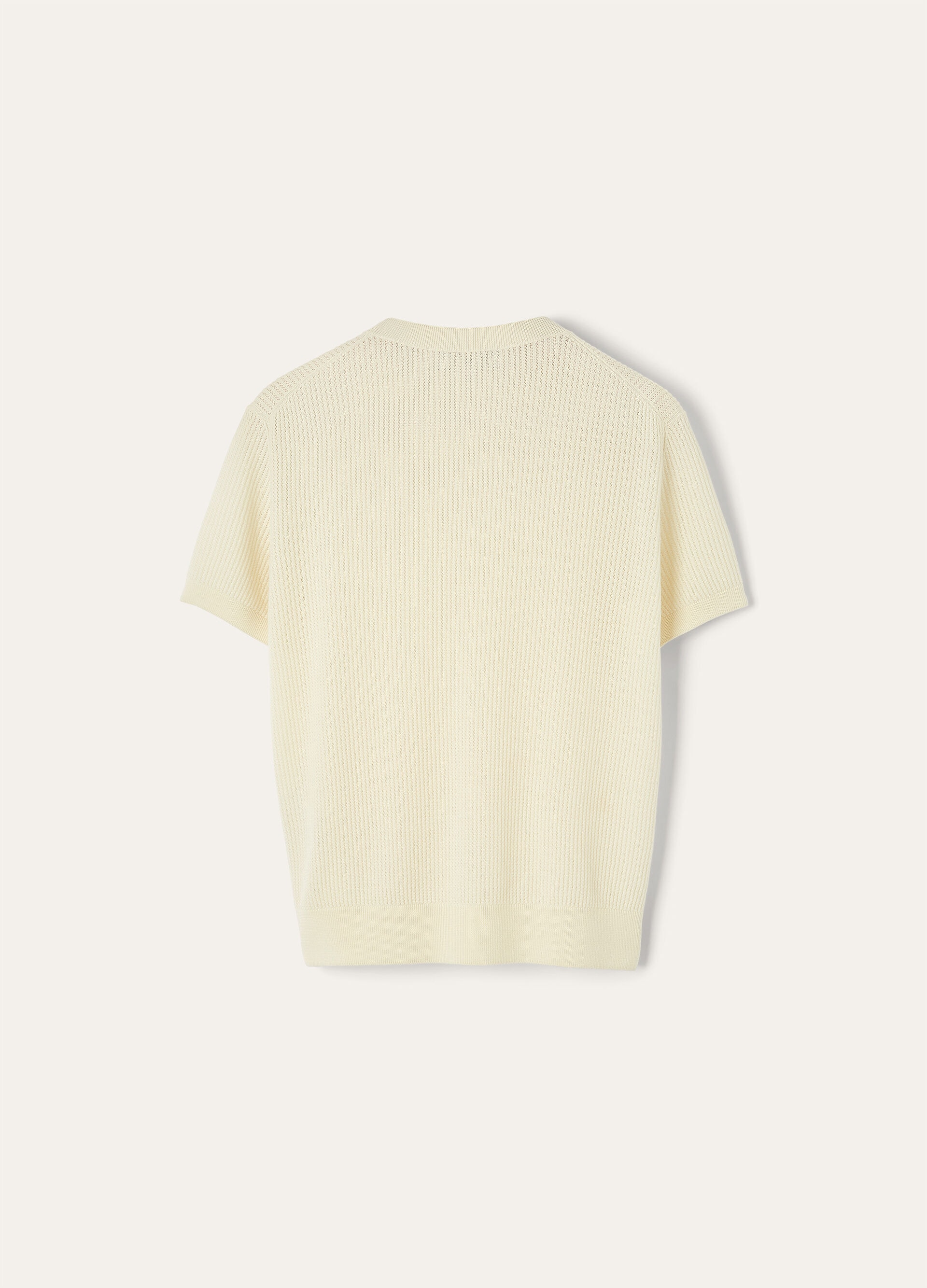 RIBBED ROYAL LIGHTNESS SS CREWNECK SW.WOOLSILK GG18