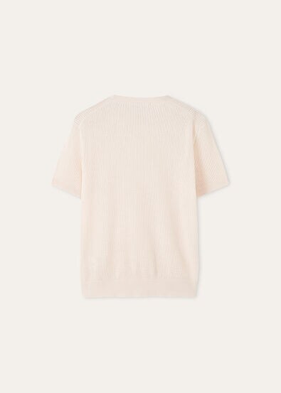 RIBBED ROYAL LIGHTNESS SS CREWNECK SW.WOOLSILK GG18