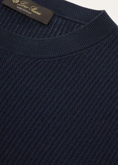 RIBBED ROYAL LIGHTNESS SS CREWNECK SW.WOOLSILK GG18