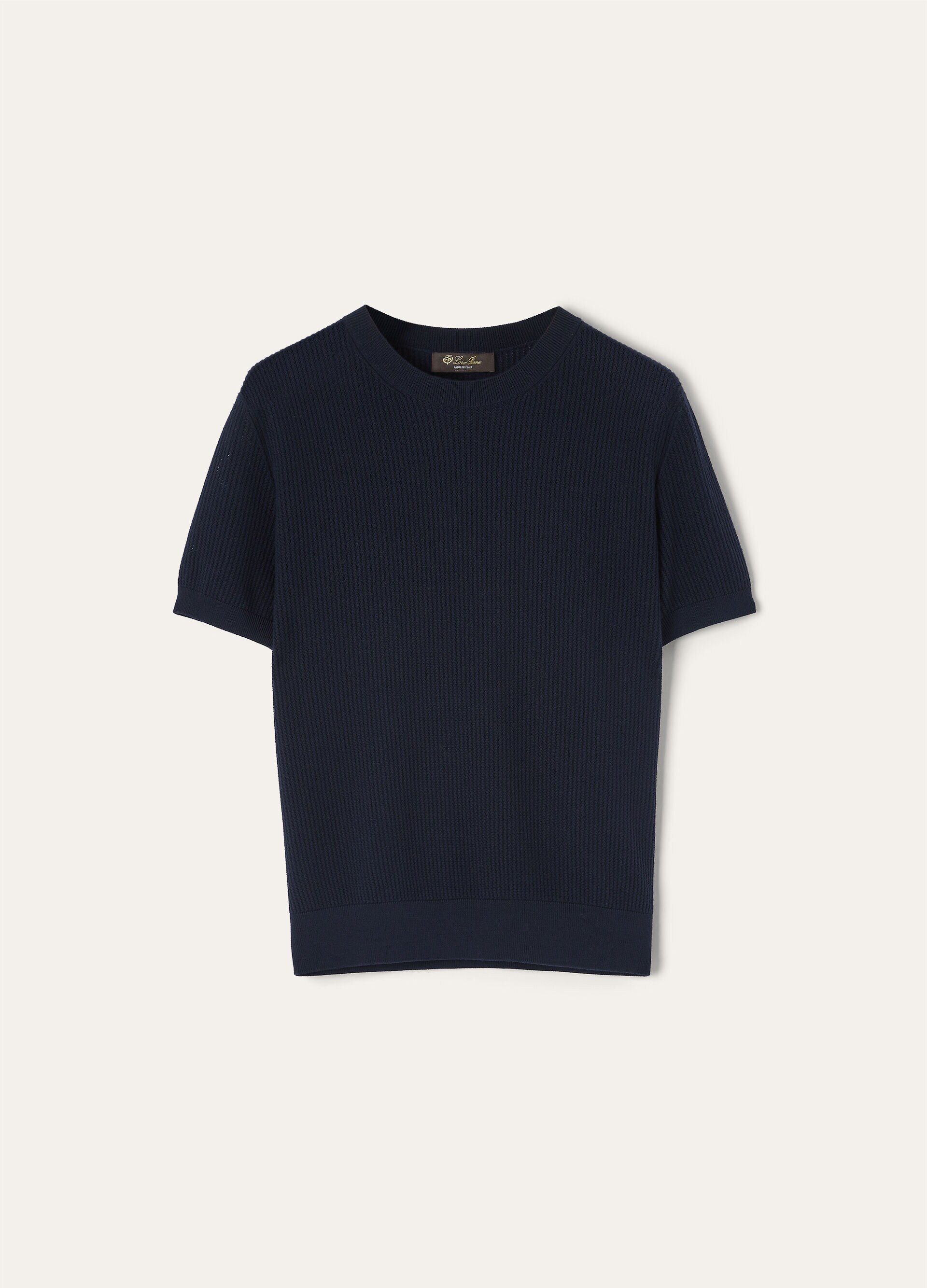 RIBBED ROYAL LIGHTNESS SS CREWNECK SW.WOOLSILK GG18