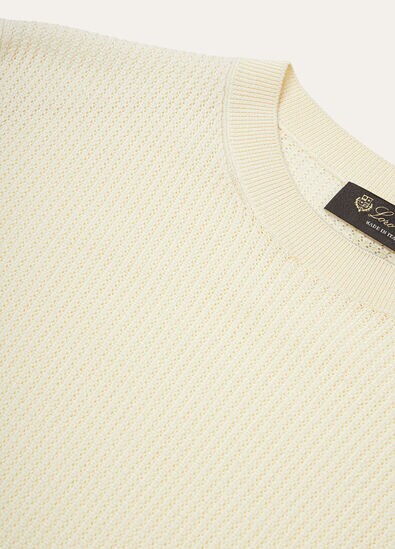RIBBED ROYAL LIGHTNESS SS CREWNECK SW.WOOLSILK GG18