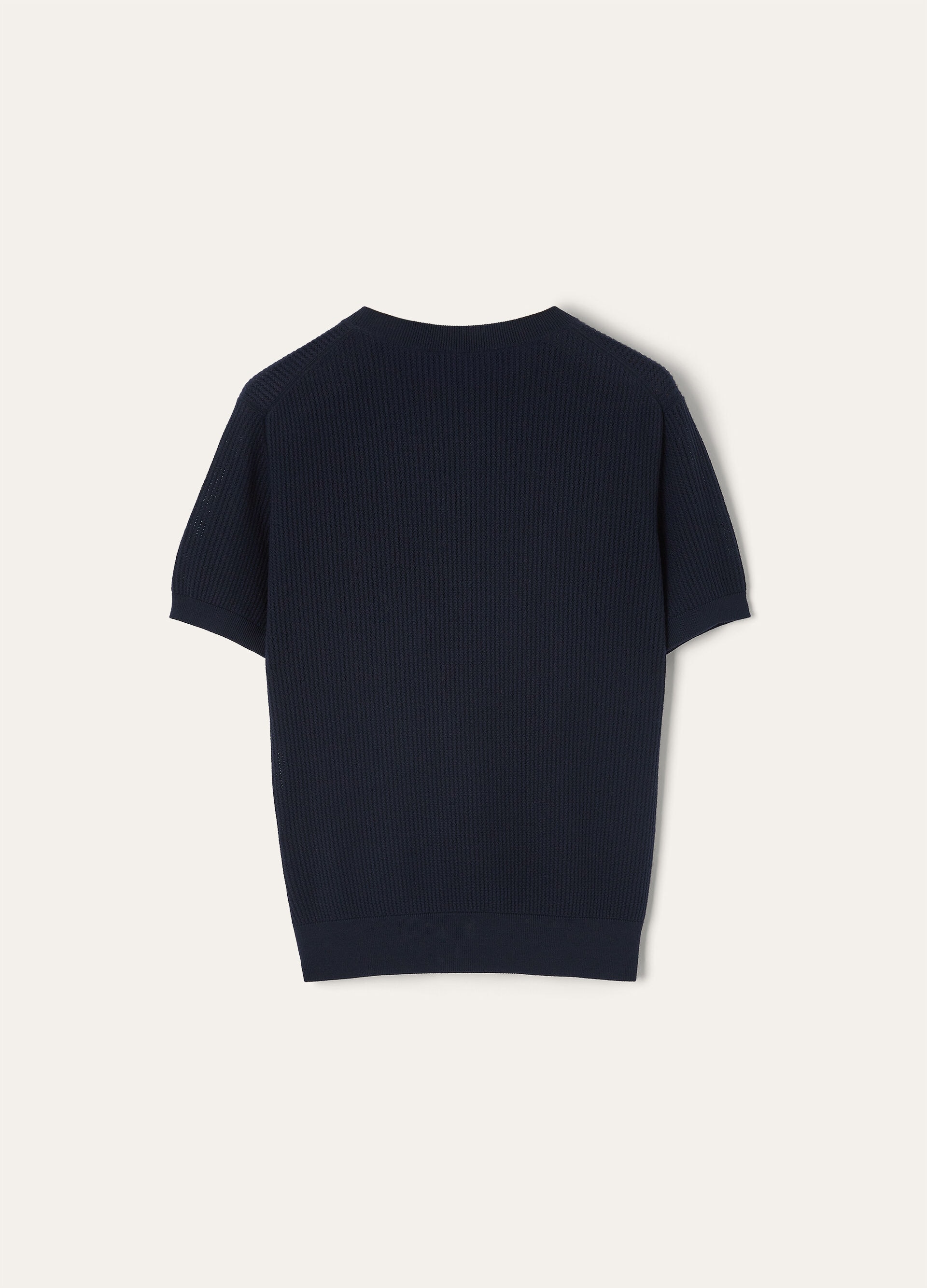 RIBBED ROYAL LIGHTNESS SS CREWNECK SW.WOOLSILK GG18