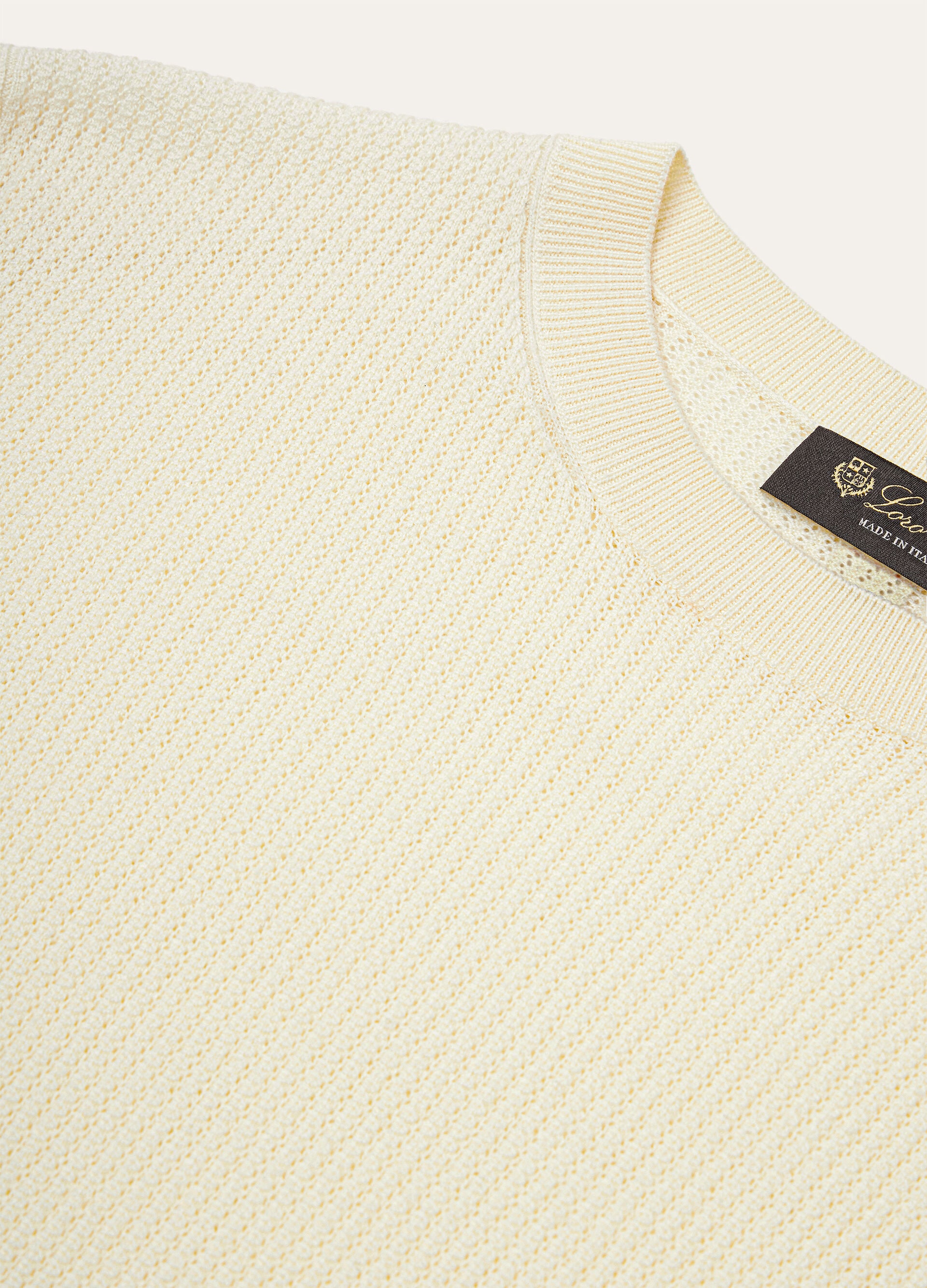 RIBBED ROYAL LIGHTNESS SS CREWNECK SW.WOOLSILK GG18