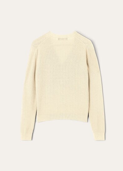 RIBBED ROYAL LIGHTNESS CARDIGAN SW.WOOL SILK GG18